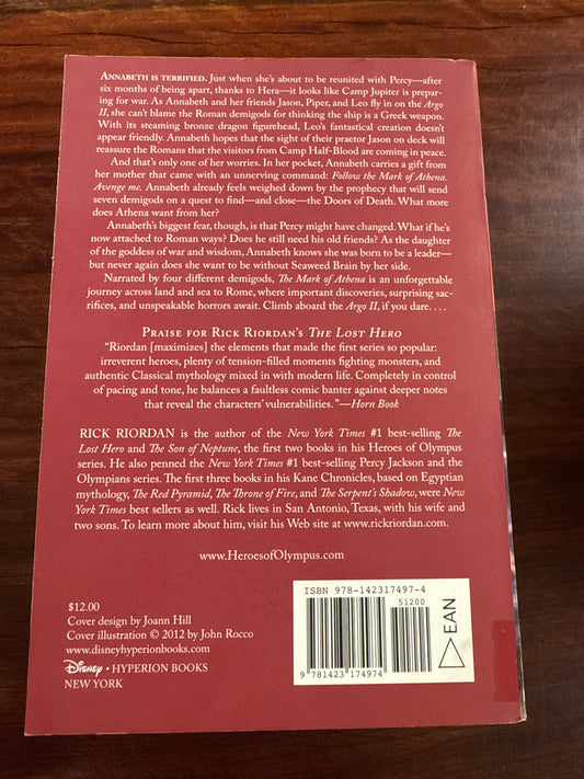 The Mark of Athena (Heroes of Olympus Book3)