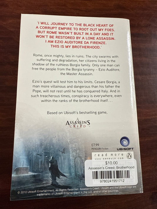 Assassin's Creed: Brotherhood back cover