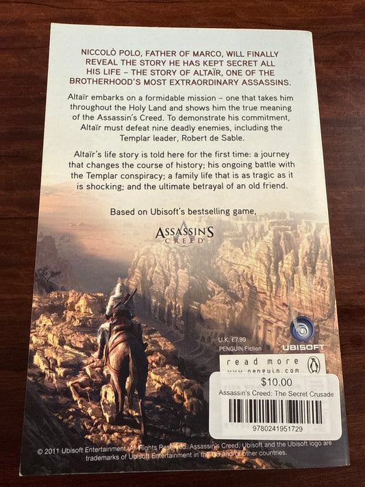 Assassin's Creed: The Secret Crusade back cover