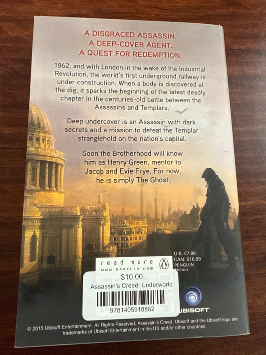 Assassin's Creed: Underworld back cover
