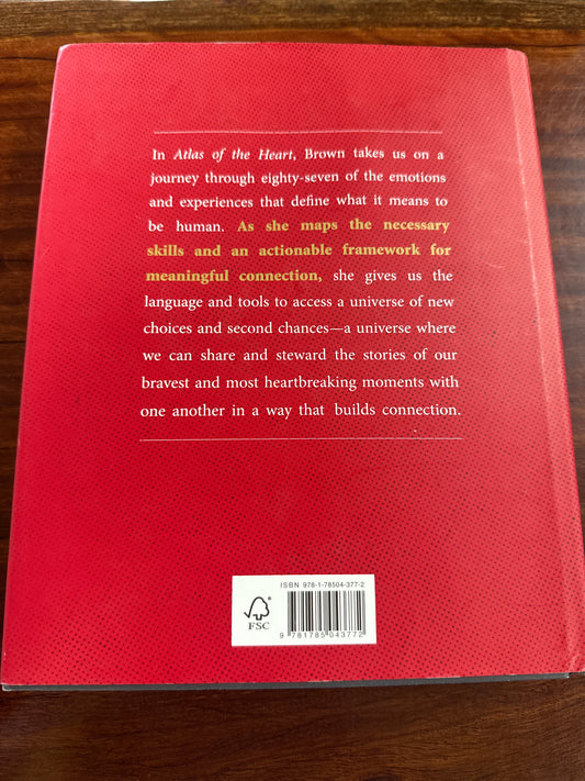 Brene Brown Atlas of the Heart back cover