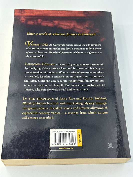 Susan Parisi Blood of Dreams back cover image