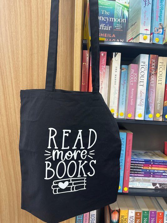 Read More Books Tote - Black
