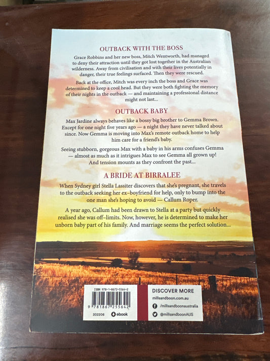 Outback Skies: Outback With The Boss / Outback Baby / A Bride At Birralee