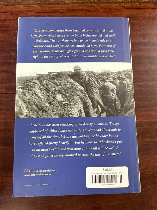 Spring Offensive: New Zealand and the Second Battle of the Somme (Hardcover)