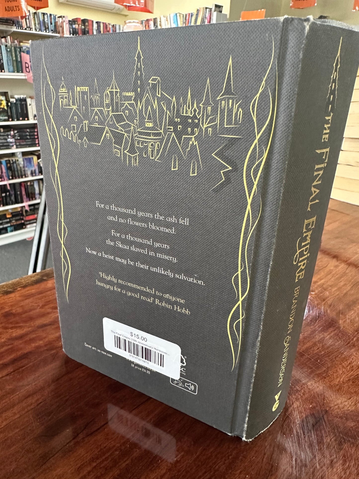 Brandon Sanderson Final Empire back cover