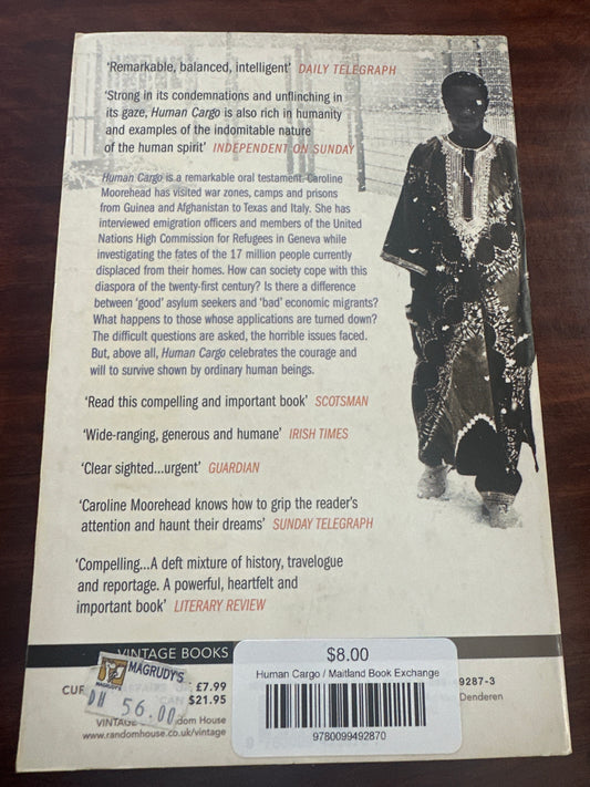 Human Cargo by Caroline Moorehead back cover