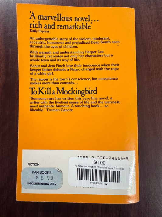 To Kill A Mockingbird