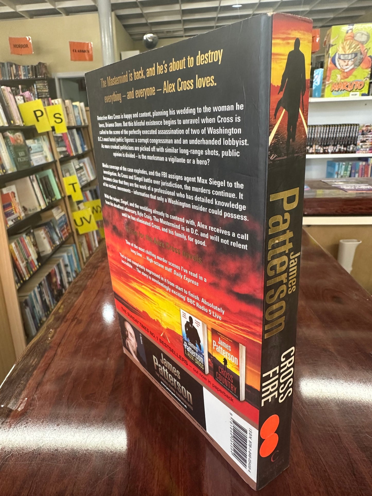 James Patterson Cross Fire back cover image