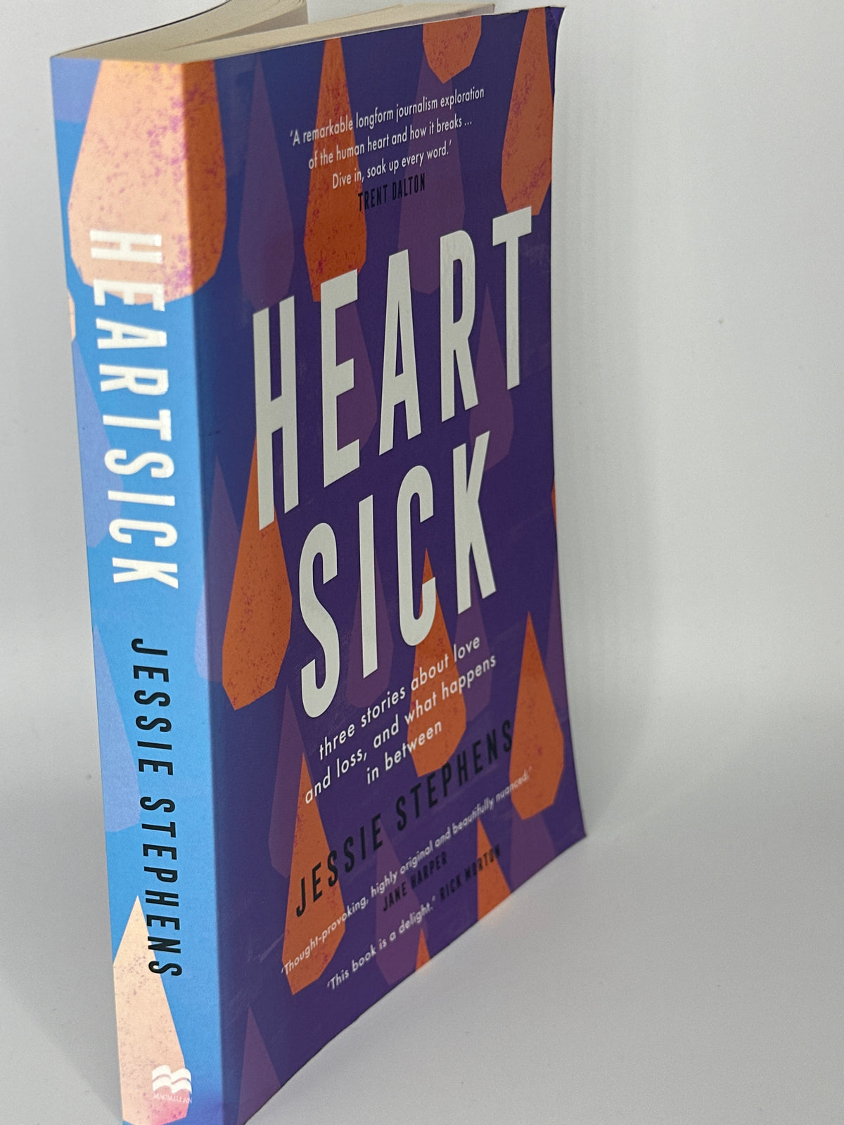 Jessie Stephens Heartsick: Three stories about love and loss, and what happens in between actual spine used books
