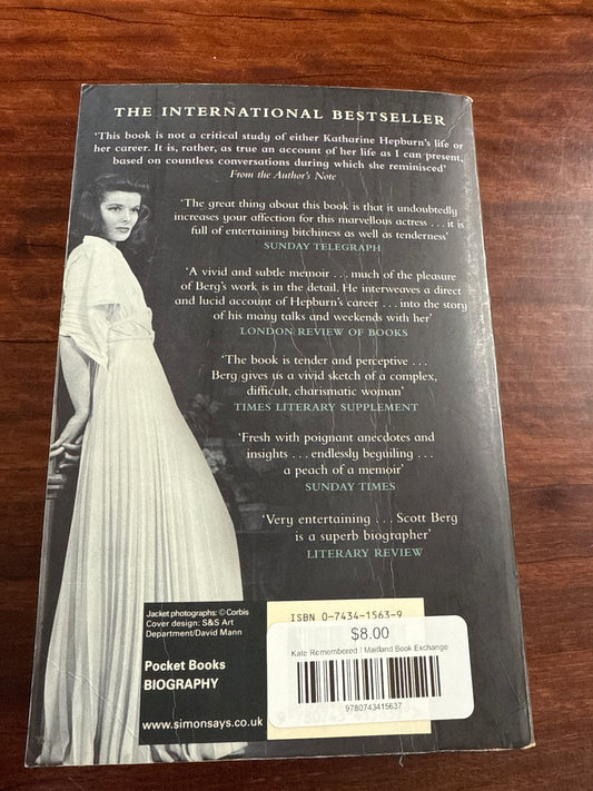 Katharine Hepburn Biography back cover image
