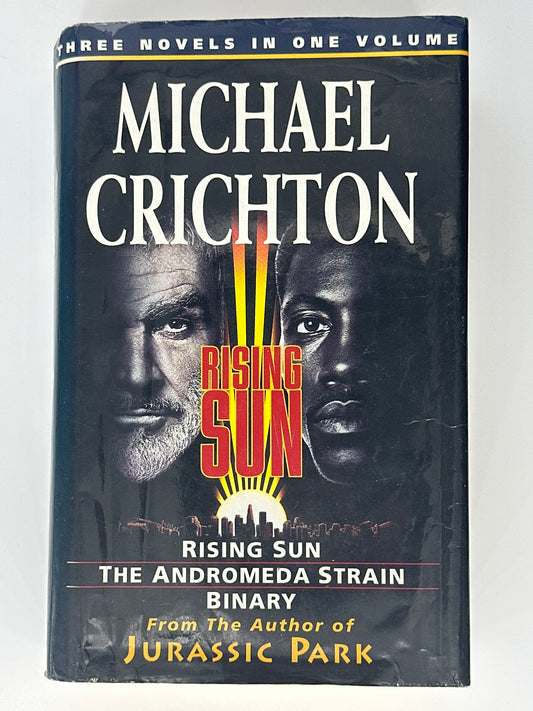 Michael Crichton Rising Sun Adnromeda Strain Binary front cover image