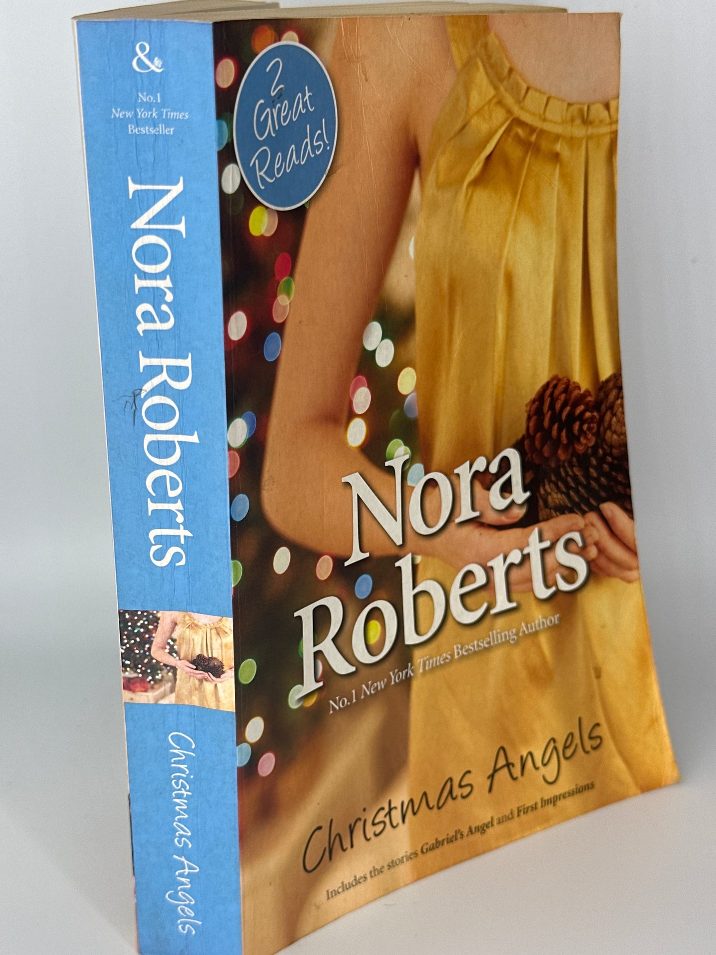 Nora Roberts Christmas Angels actual spine used books