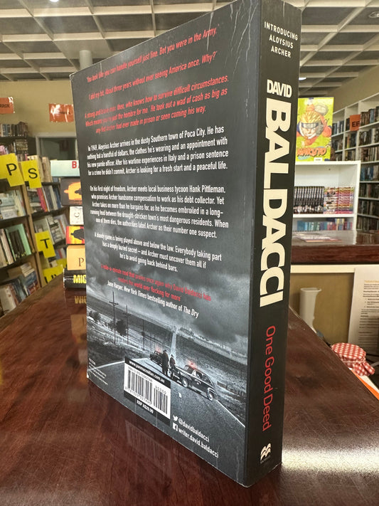 David Baldacci One Good Deed back cover