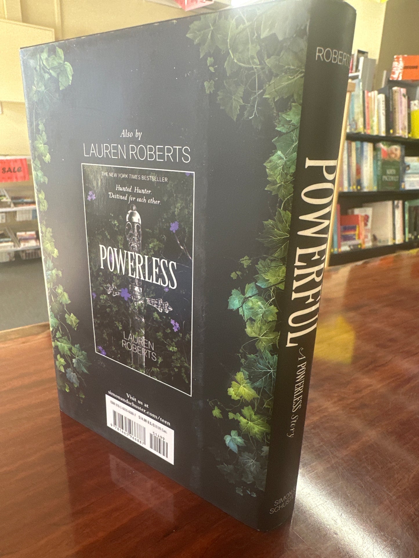 Lauren Roberts Powerful (The Powerless Trilogy Book3) back cover image