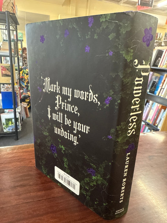 Lauren Roberts Powerless: Deluxe Collector's Edition Hardback back cover