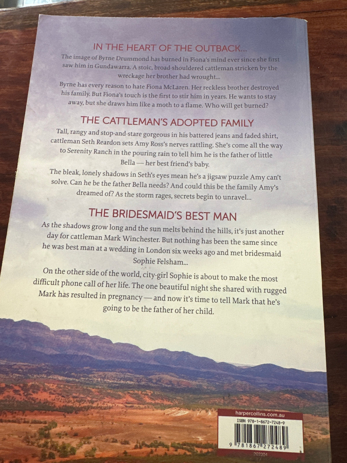 Barbara Hannay Red Dust Secrets back cover