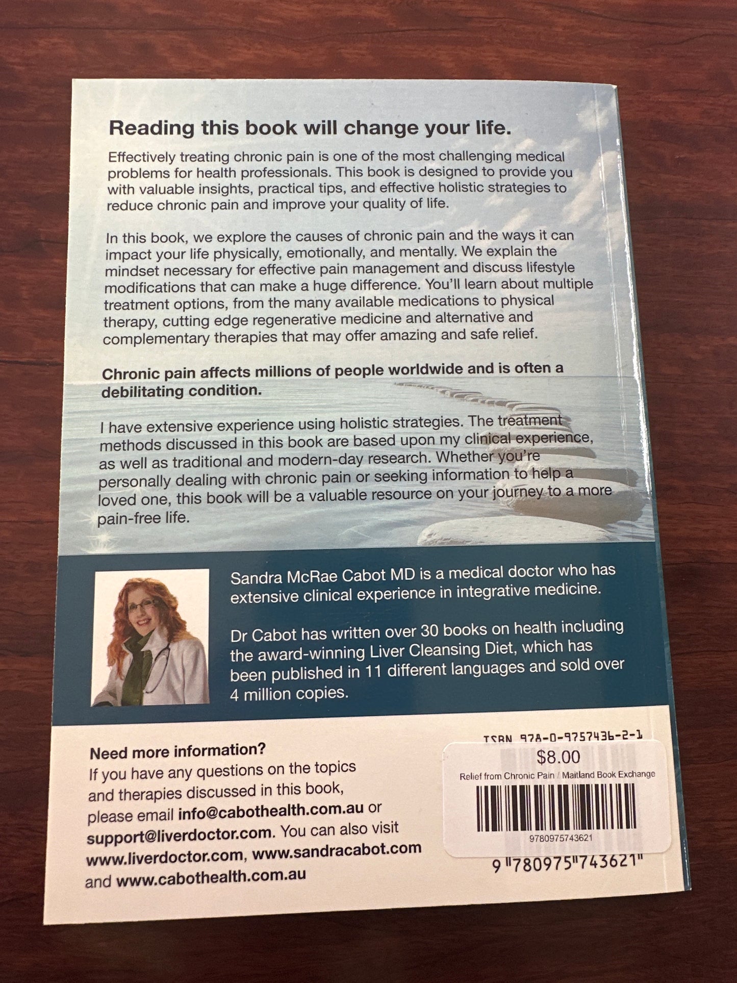 Sandra Cabot Relief from Chronic Pain front cover