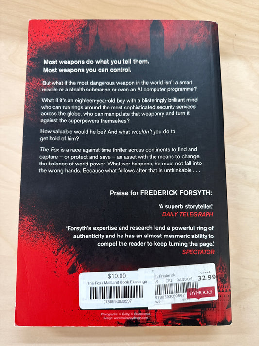 Frederick Forsyth The Fox back cover