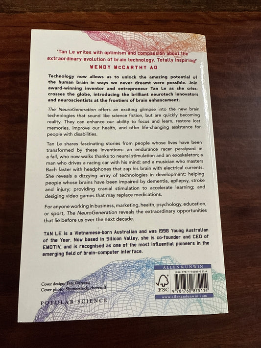 Tan Le The Neuro Generation back cover