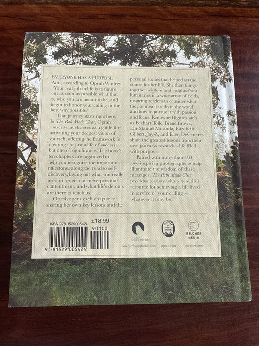 Oprah Winfrey The Path Made Clear back cover