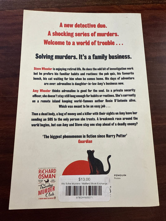 Richard Osman We Solve Murders back cover
