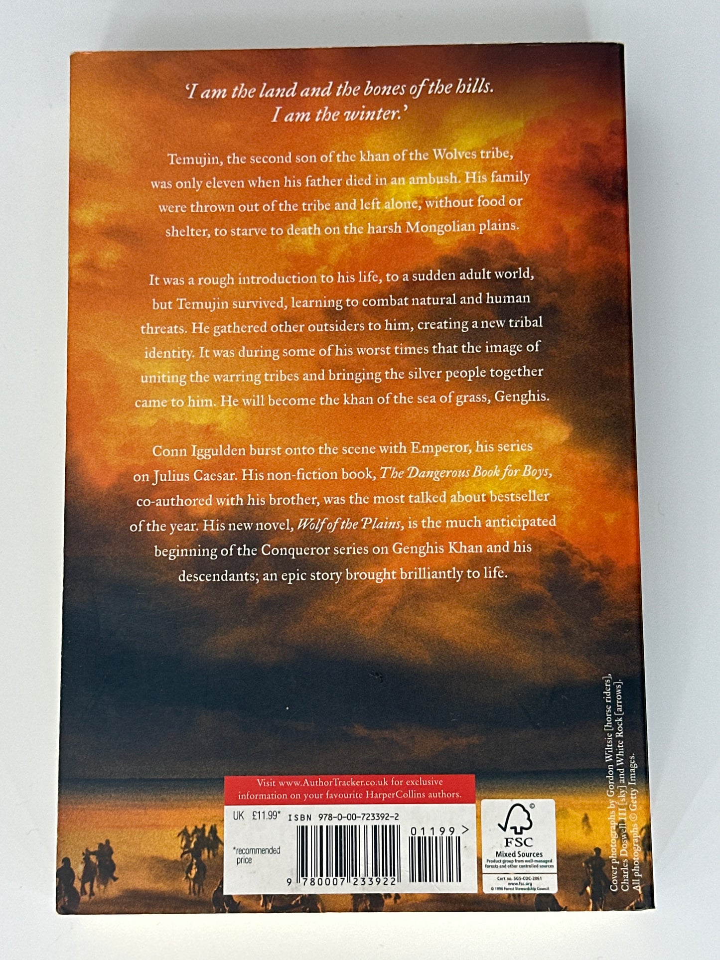 Conn Iggulden Wolf of the Plains back cover image