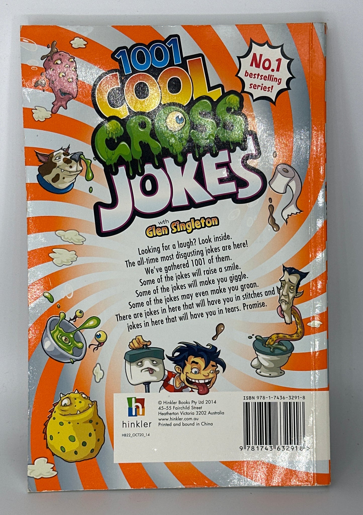 1001 Cool Gross Jokes back cover used books