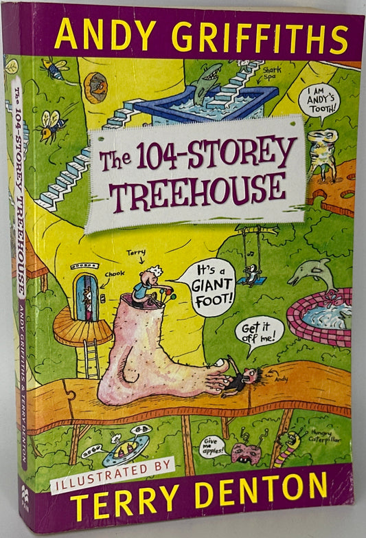 Andy Griffiths The 104-Storey Treehouse front cover used books