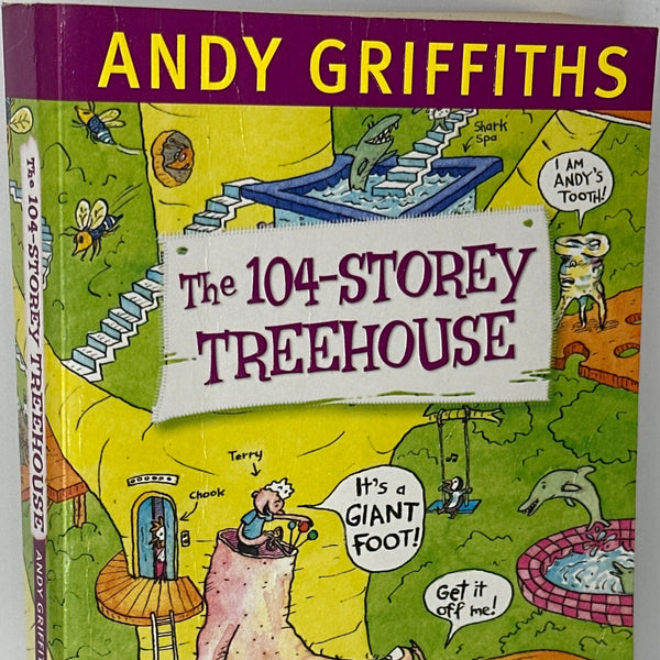 Andy Griffiths The 104-Storey Treehouse front cover used books