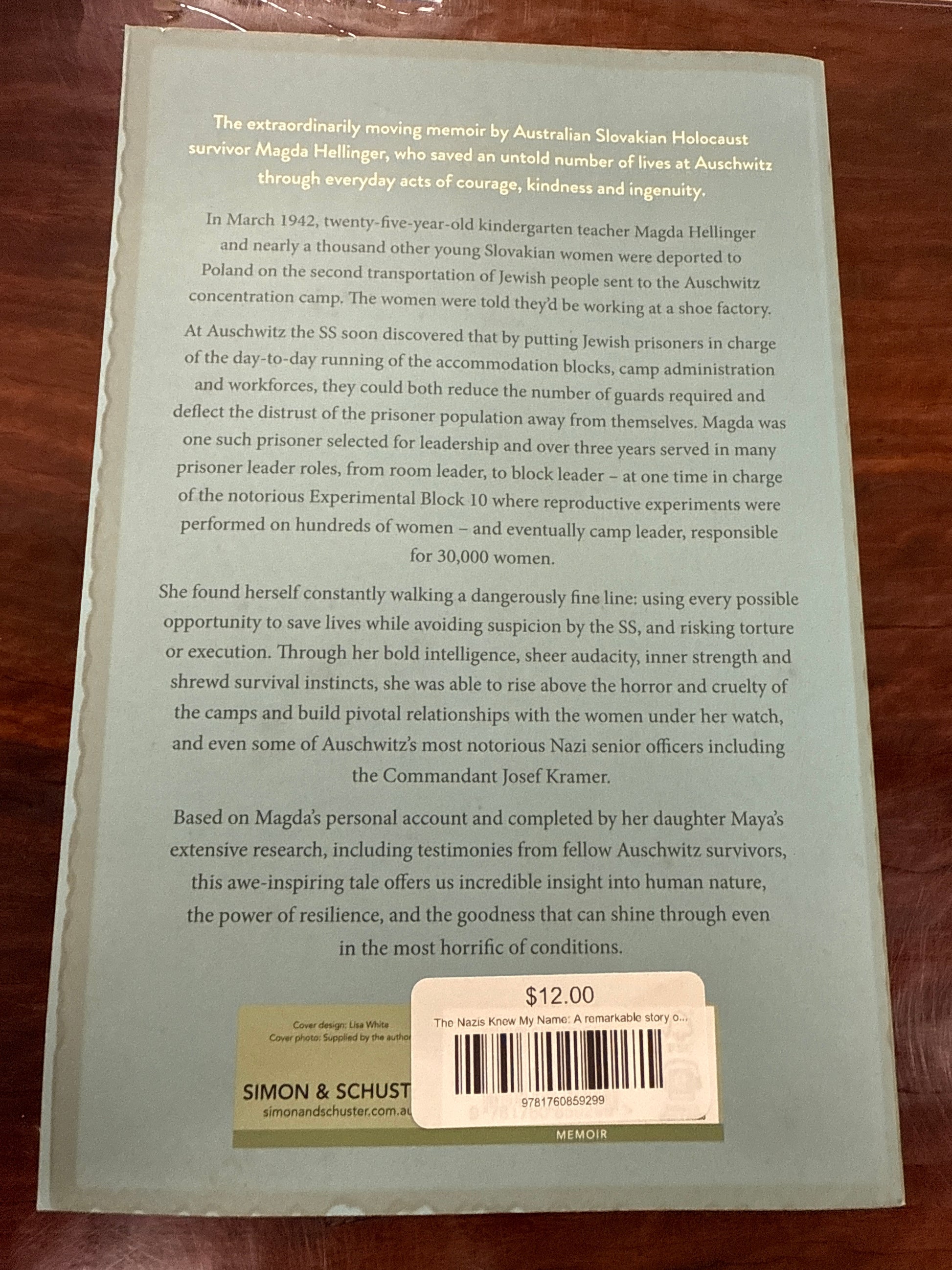 The Nazis Knew My Name: A remarkable story of survival and courage in Auschwitz