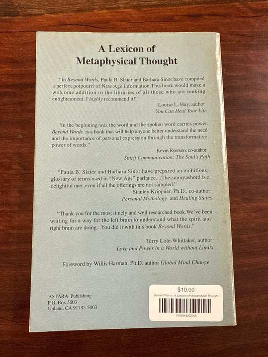 Beyond Words: A Lexicon of Metaphysical Thought