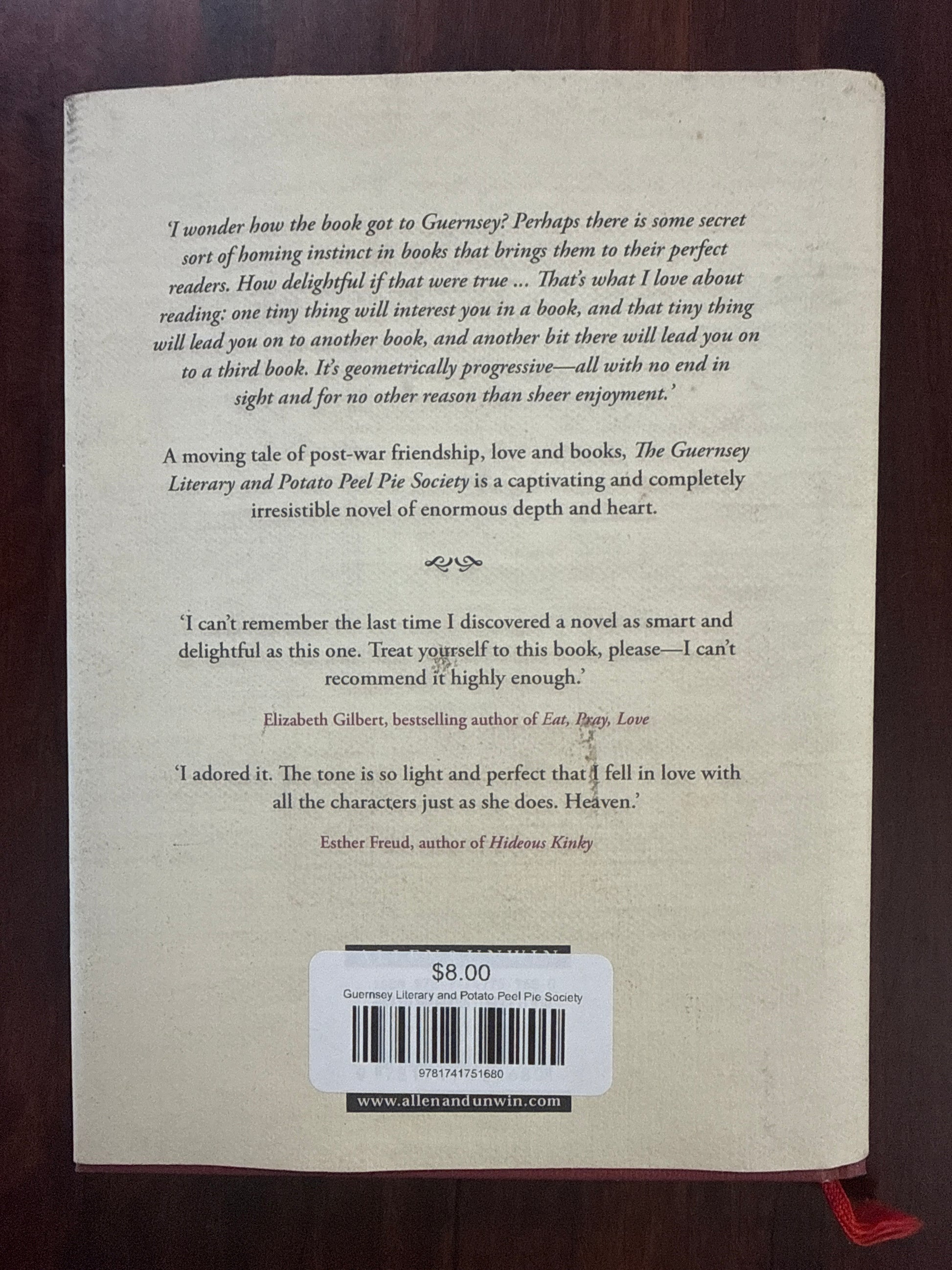 Guernsey Literary and Potato Peel Pie Society