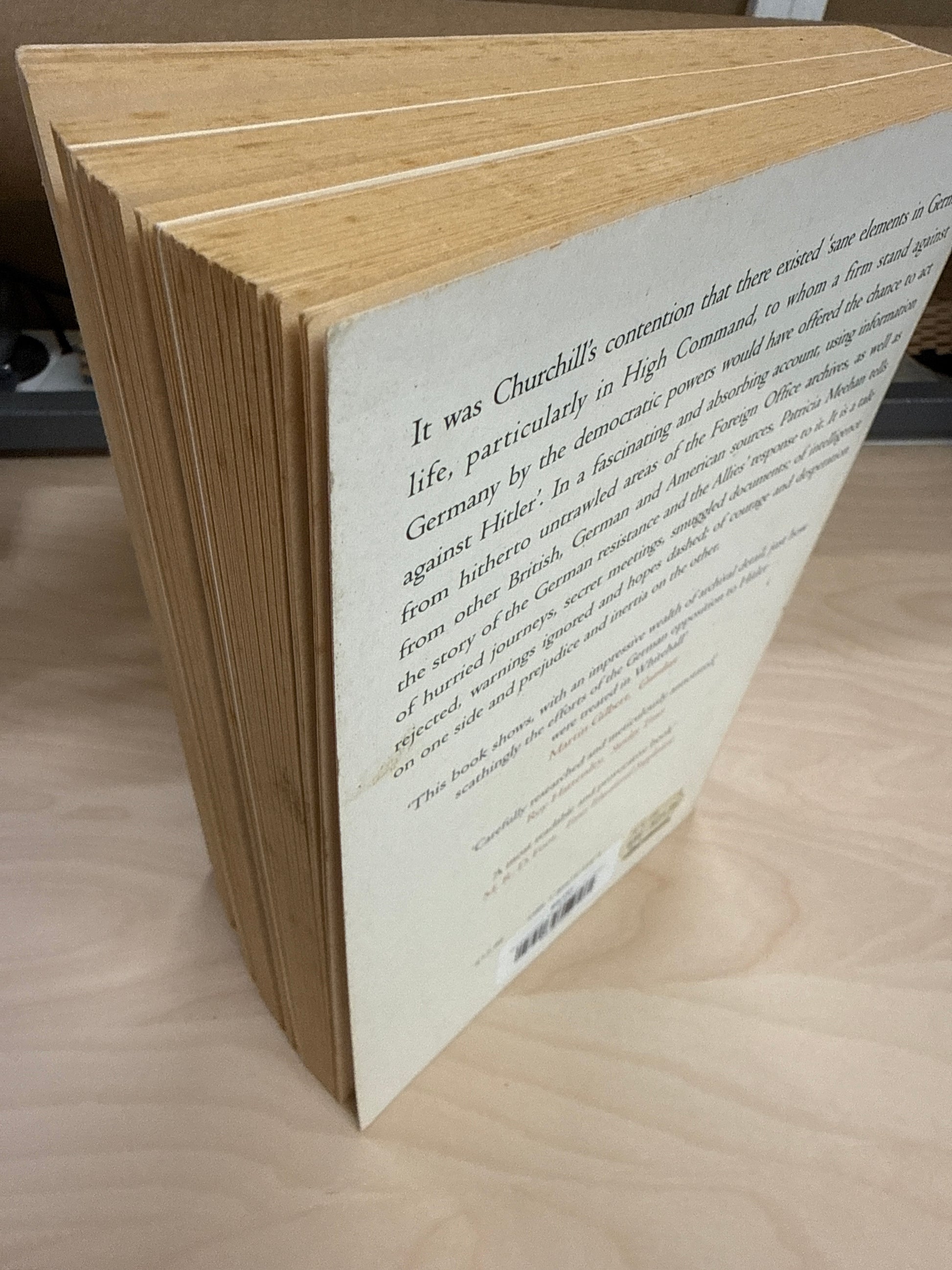 The Unnecessary War: Whitehall and the German resistance to Hitler