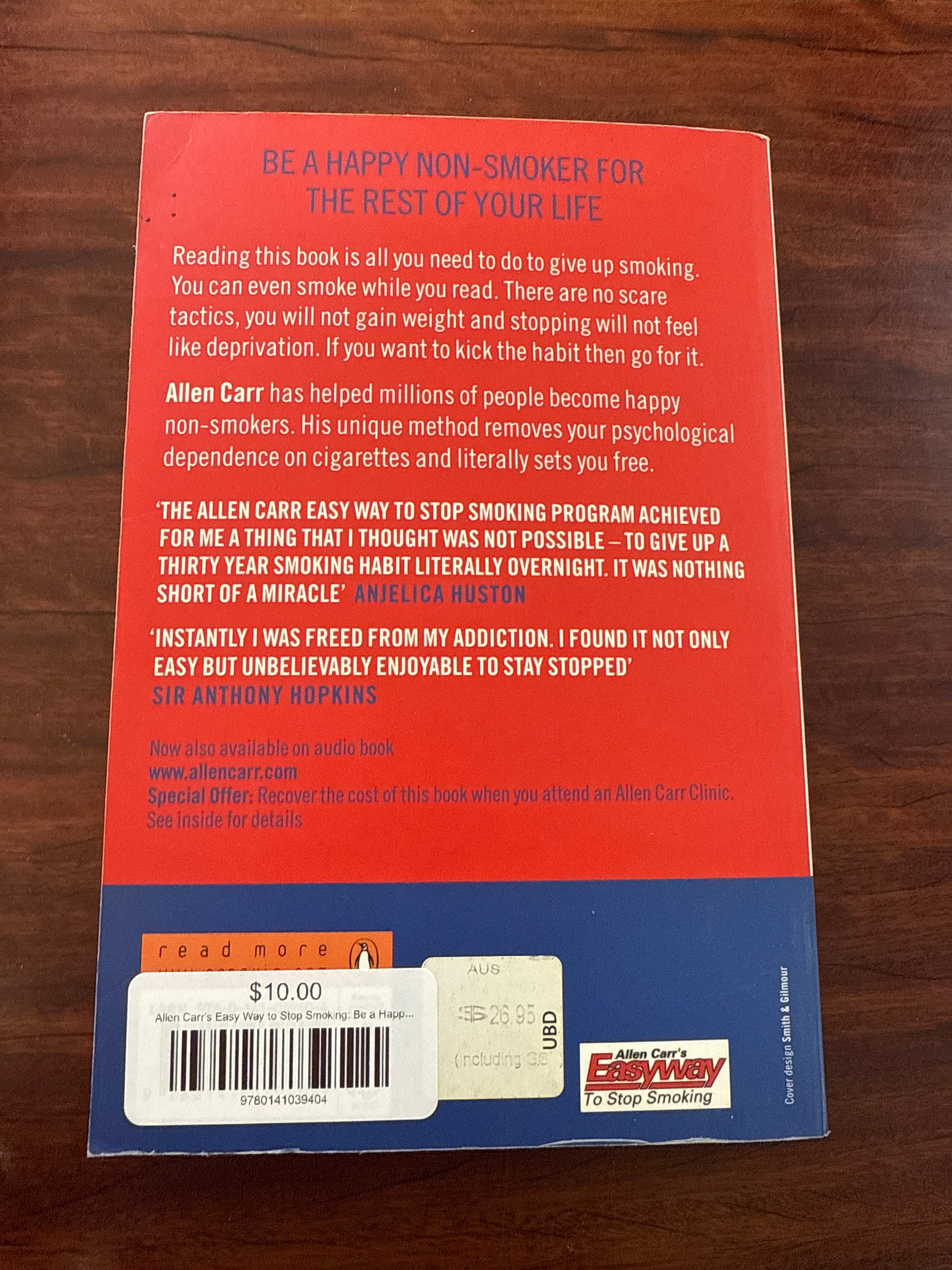 Allen Carr's Easy Way to Stop Smoking: Be a Happy Non-smoker for the Rest of Your Life