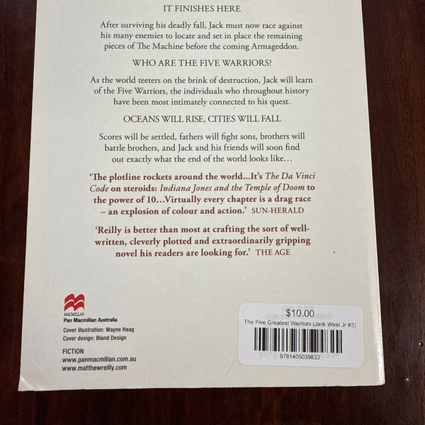 The Five Greatest Warriors (Jack West Jr #3)