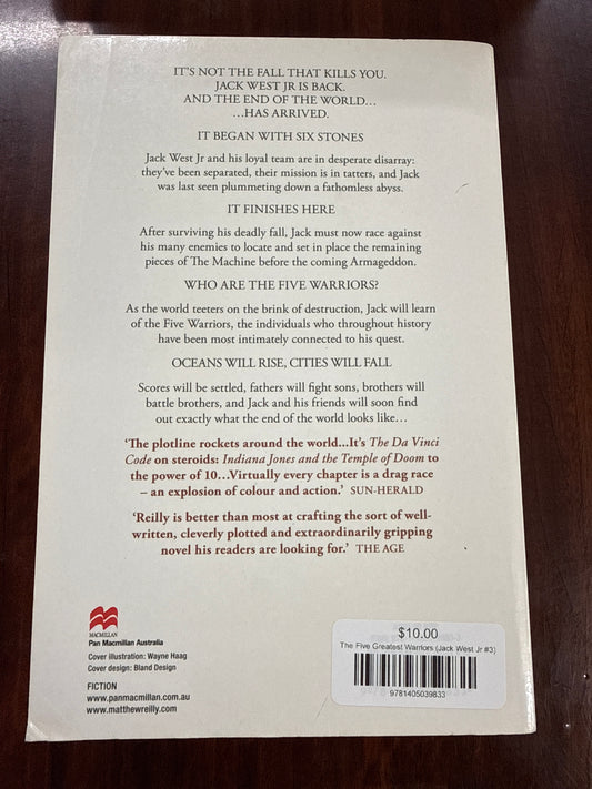 The Five Greatest Warriors (Jack West Jr #3)