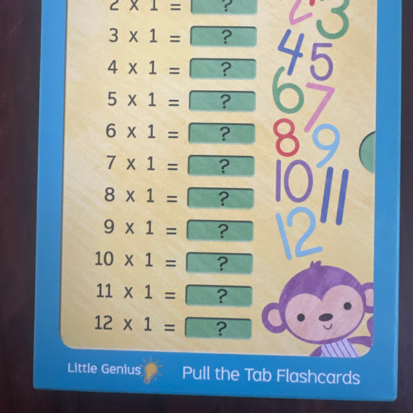 Little Genius Giant Flash Cards - Times Tables