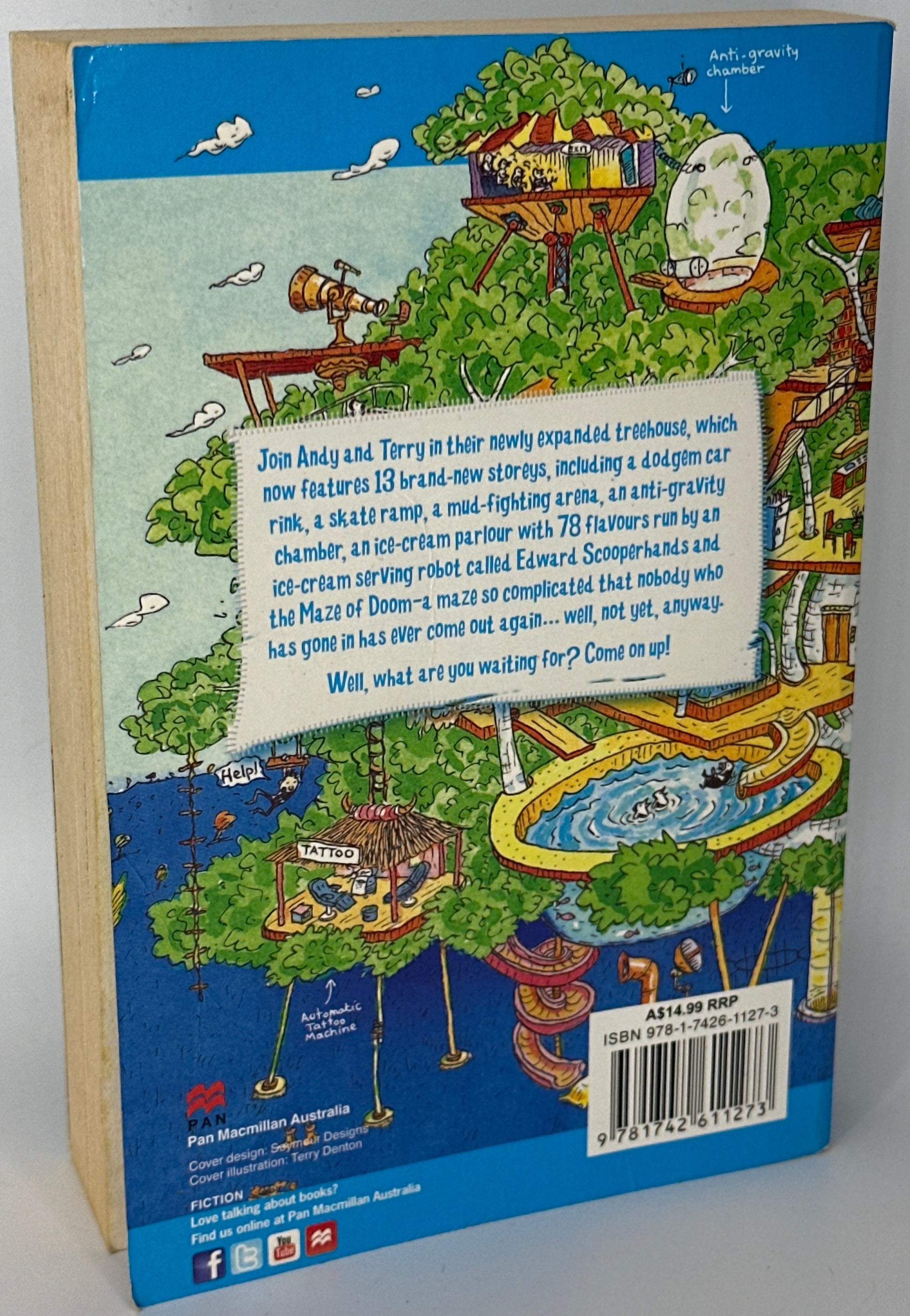 Andy Griffiths The 26-Storey Treehouse back cover used books