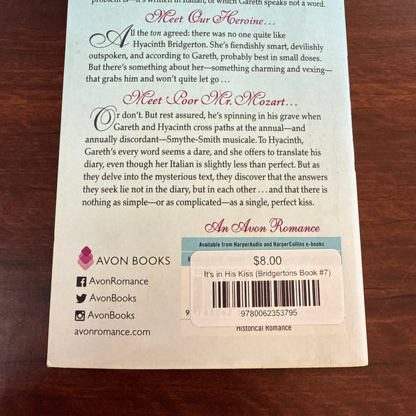 It's in His Kiss (Bridgertons Book #7)