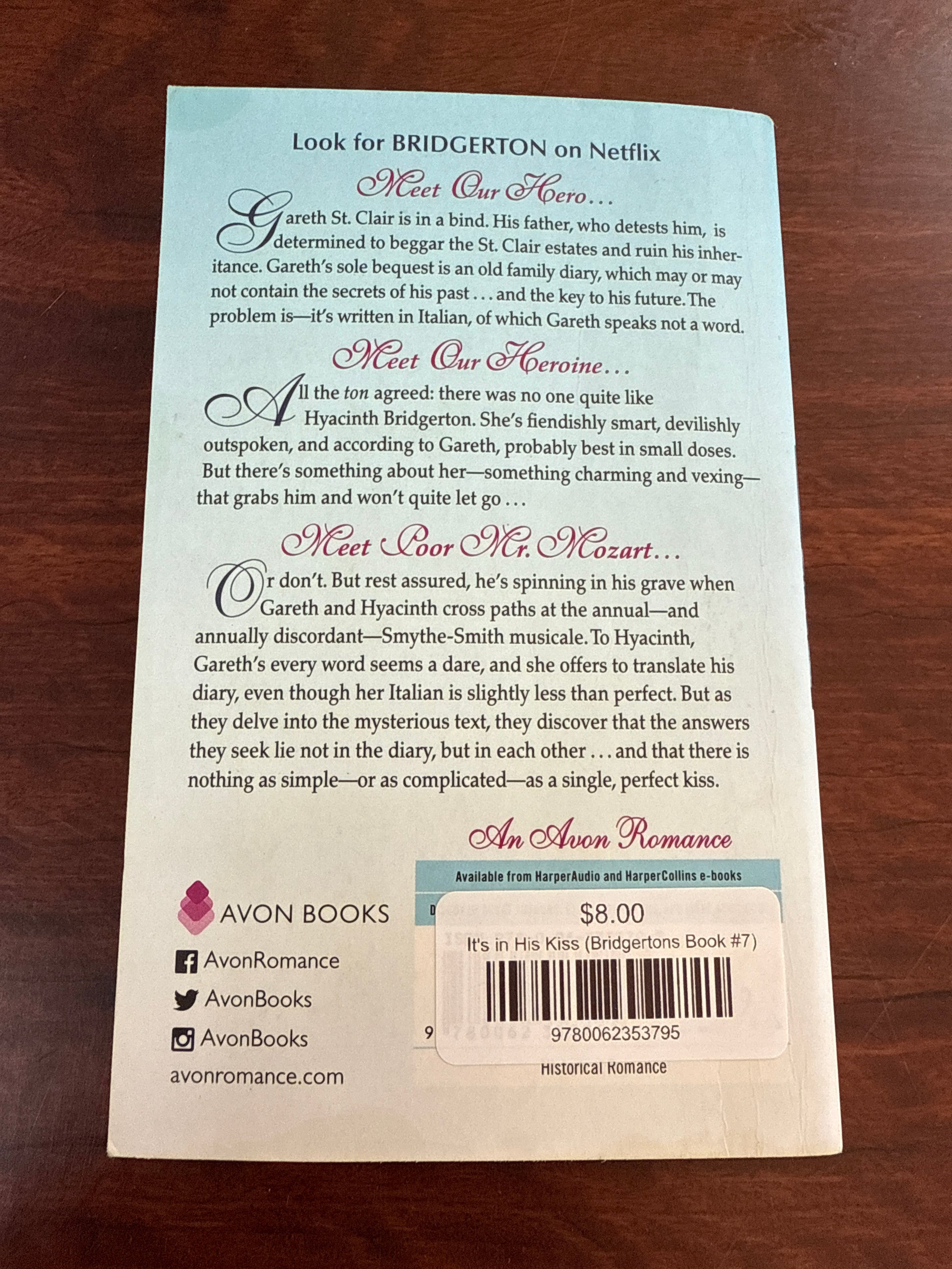 It's in His Kiss (Bridgertons Book #7)