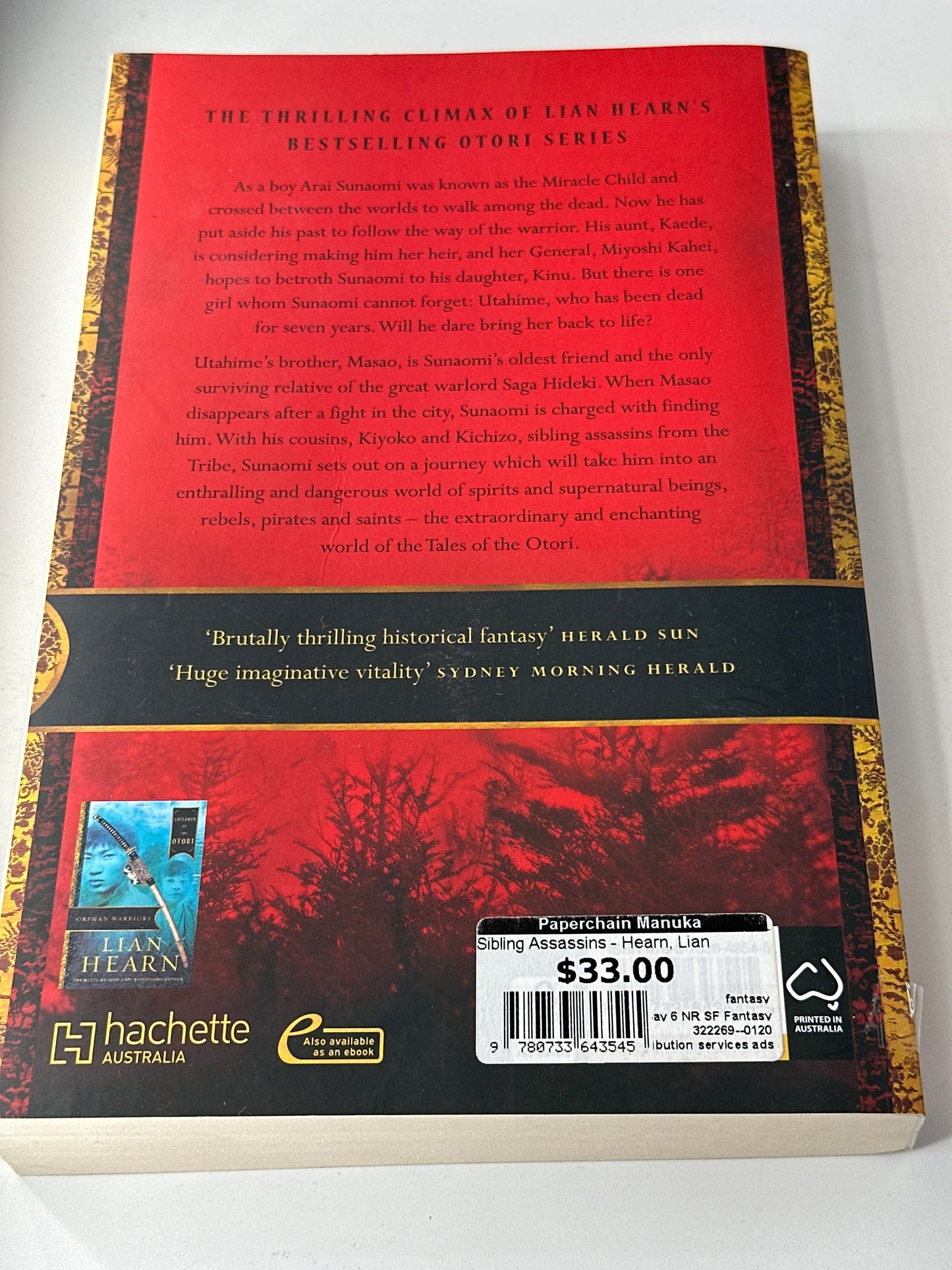 Sibling Assassins (Children of the Otori Book2)