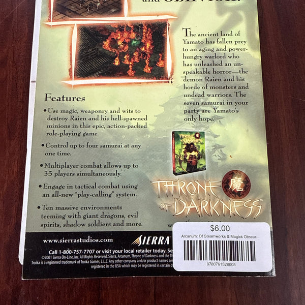 Arcanum: Of Steamworks & Magick Obscura (Prima's Official Strategy Guide)