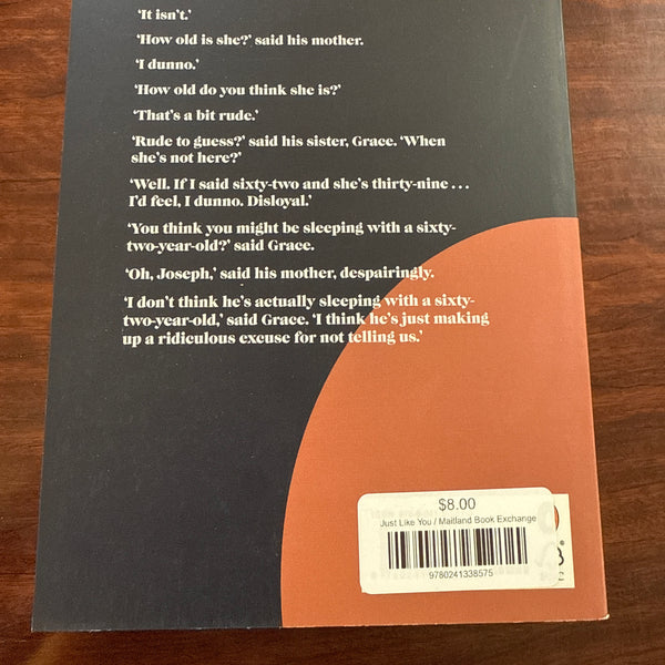 Nick Hornby Just Like You back cover