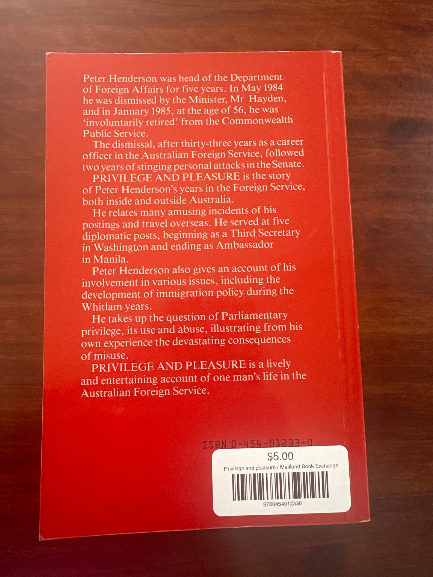 Privilege and pleasure