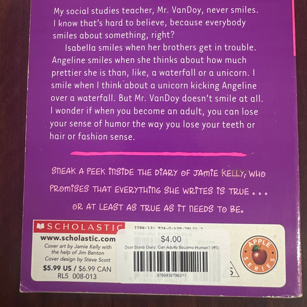 Dear Dumb Diary: Can Adults Become Human? (#5)