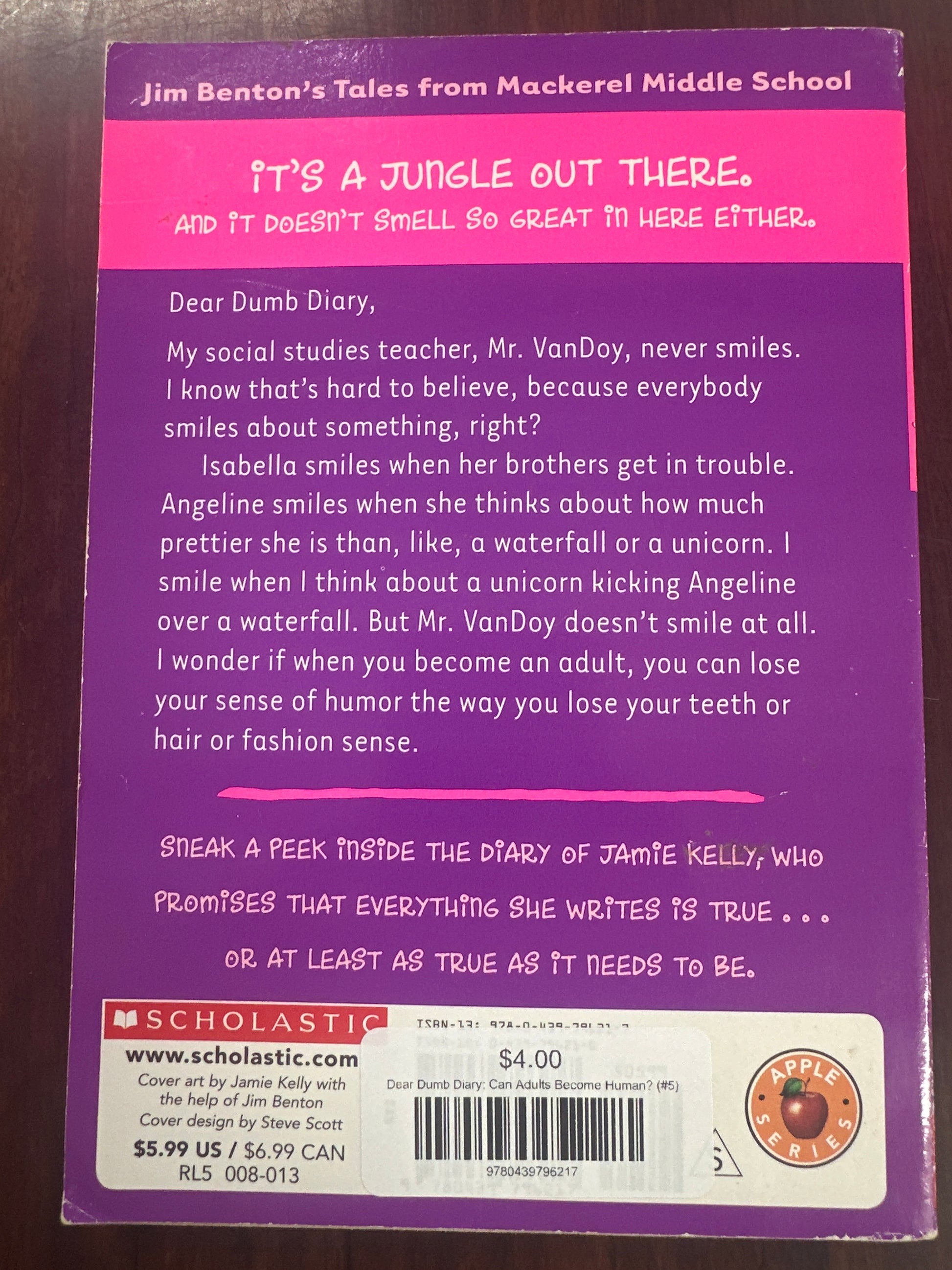 Dear Dumb Diary: Can Adults Become Human? (#5)