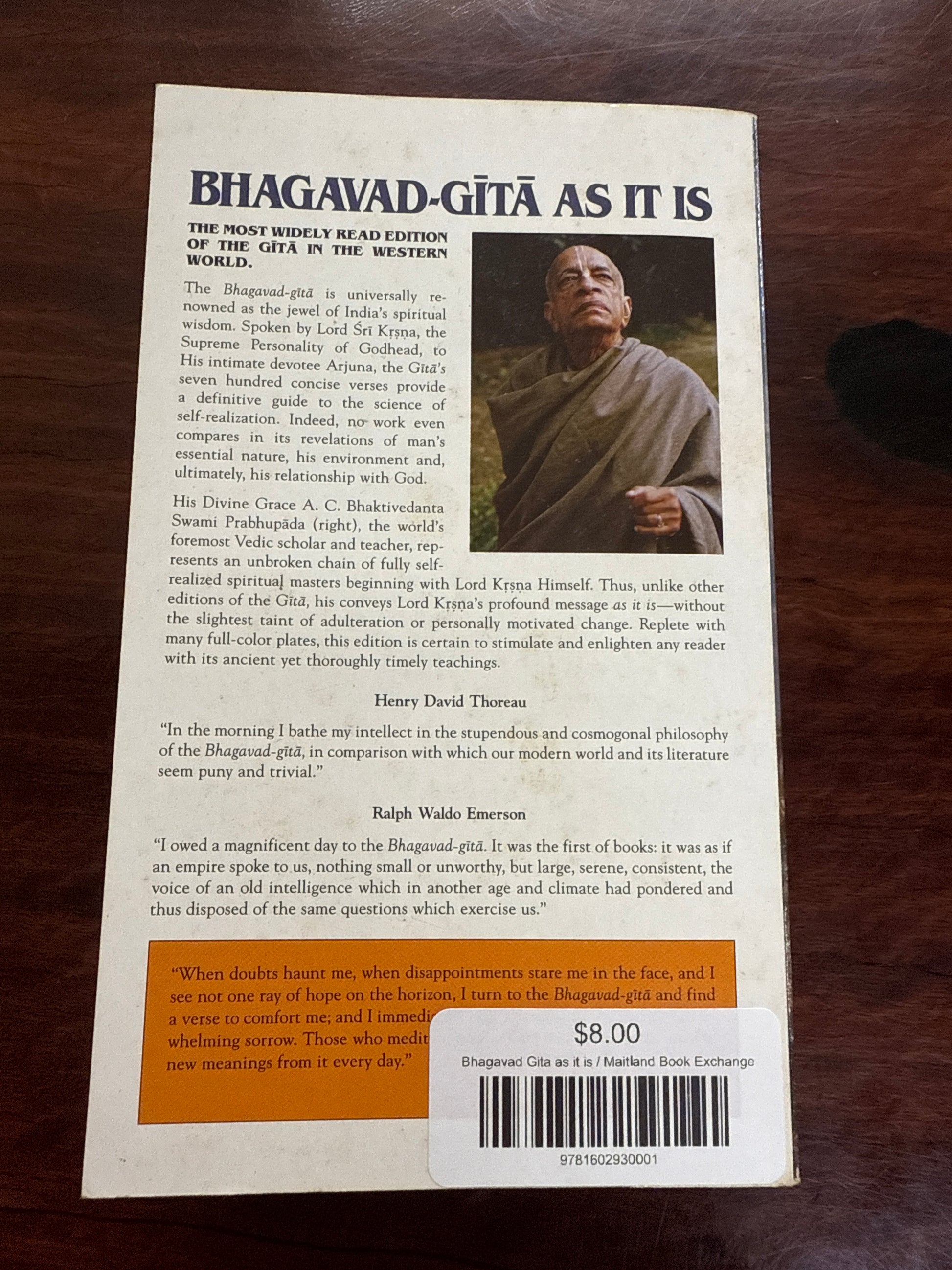 Bhagavad Gita as it is