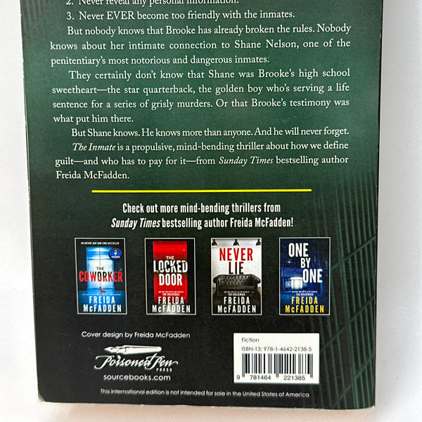 The Inmate: From the Sunday Times Bestselling Author of The Housemaid