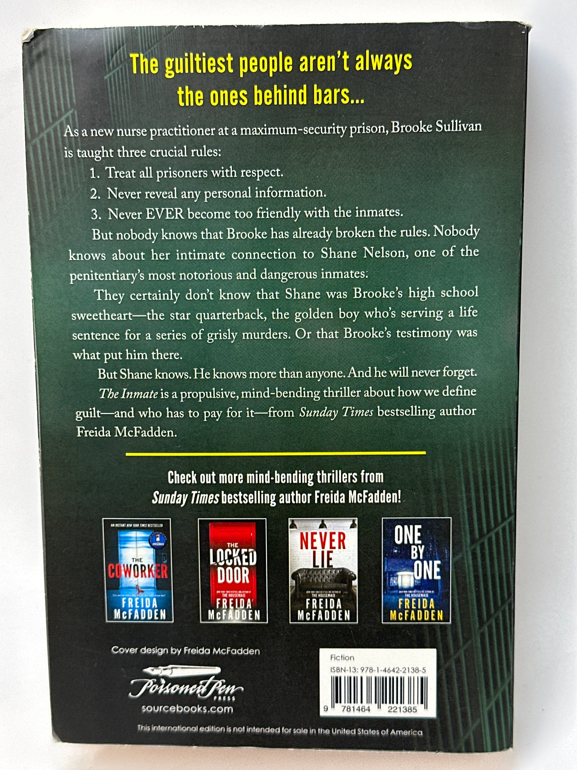 The Inmate: From the Sunday Times Bestselling Author of The Housemaid